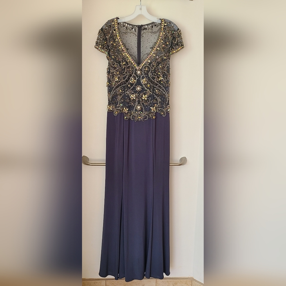 Jovani Purple and Beautifully Embellished Gown